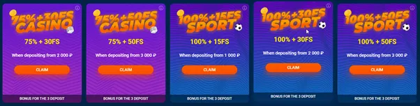 Bonuses for the third deposit