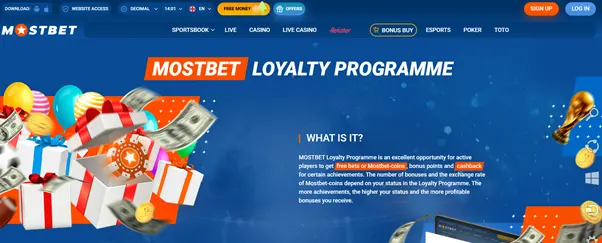 Loyalty program for MostBet players