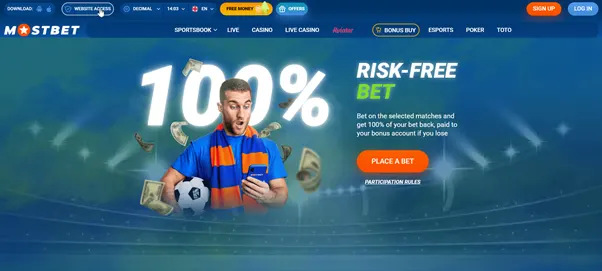 Risk-free bet from MostBet